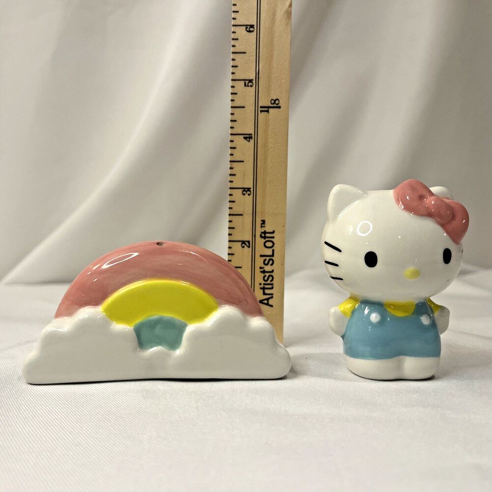 Sanrio Hello Kitty & Rainbow “Good Vibes” Salt & Pepper Shaker Set 2024